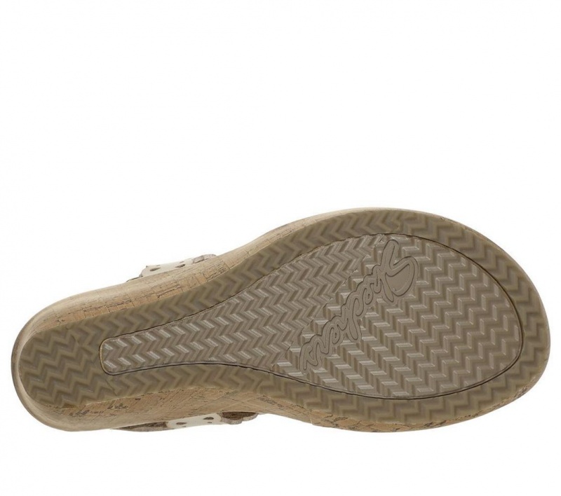 White Skechers Beverlee - Easy To Adore Women's Sandals | UIHJ-25647