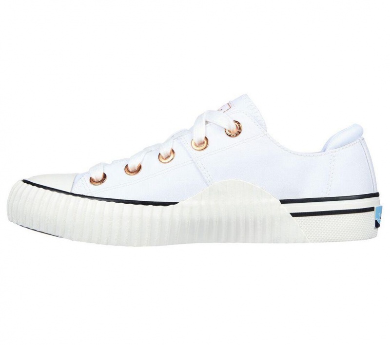 White Skechers Bobs Arch Fit Utopia - Arching Star Women's Walking Shoes | INVD-49735