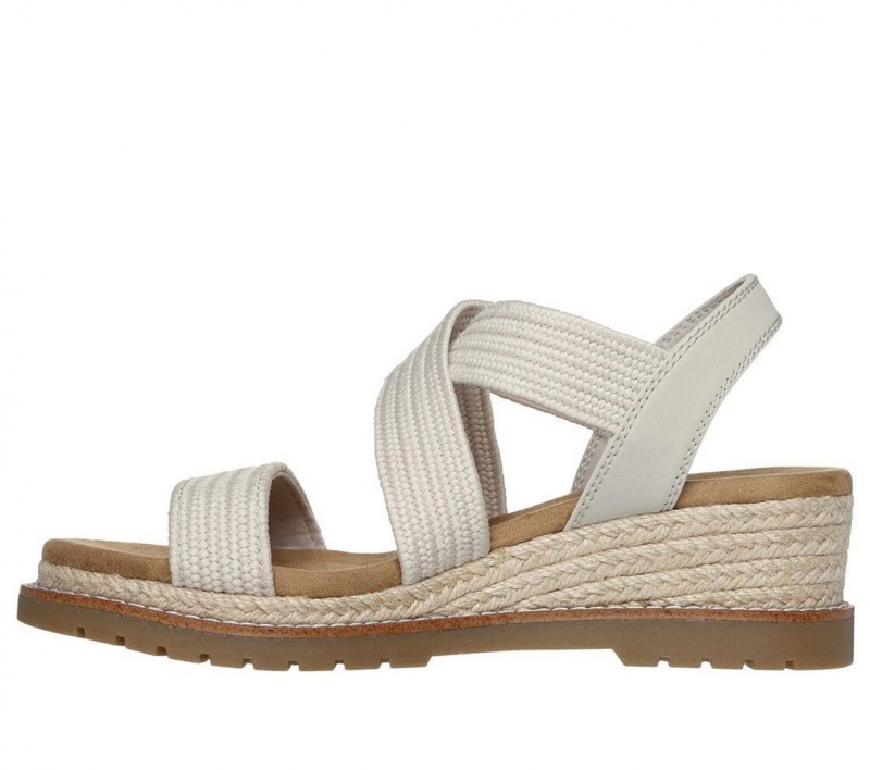 White Skechers Bobs Desert Chill - Uptown Haze Women's Sandals | GVFK-56934