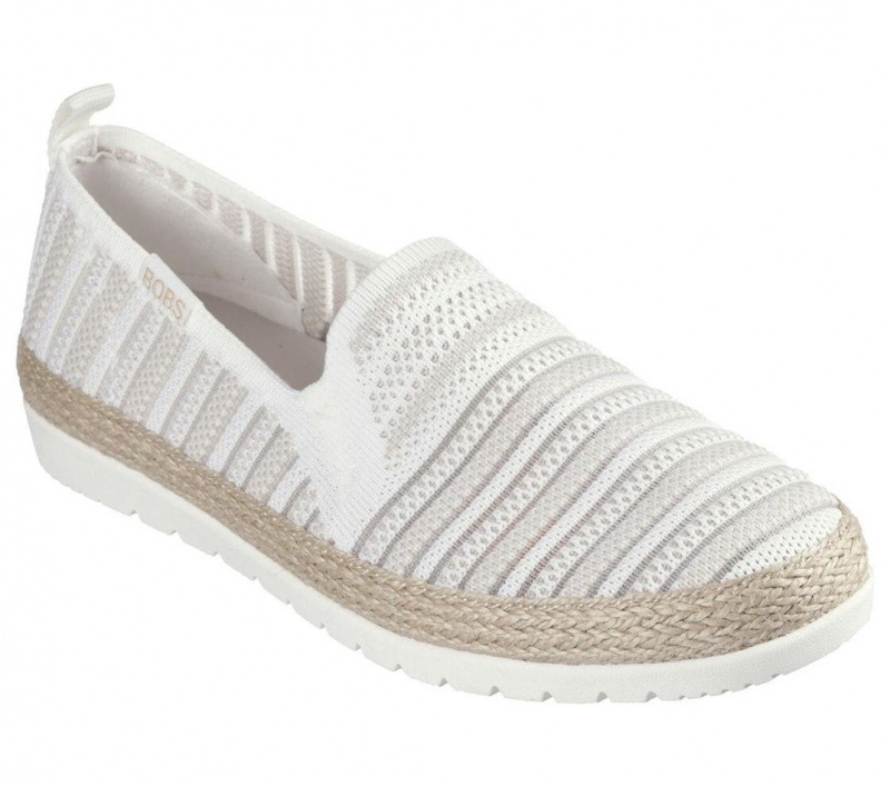 White Skechers Bobs Flexpadrille 3.0 - Moon Edge Women's Flats | ZCBN-18430