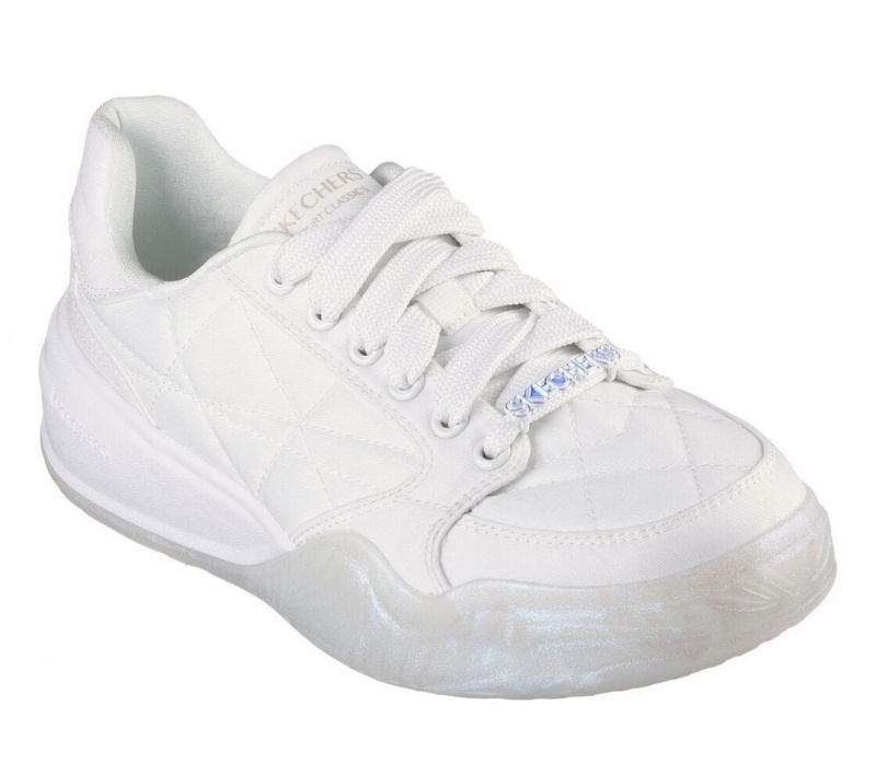 White Skechers Denali - Subtle Spark Women's Walking Shoes | QSUV-17863