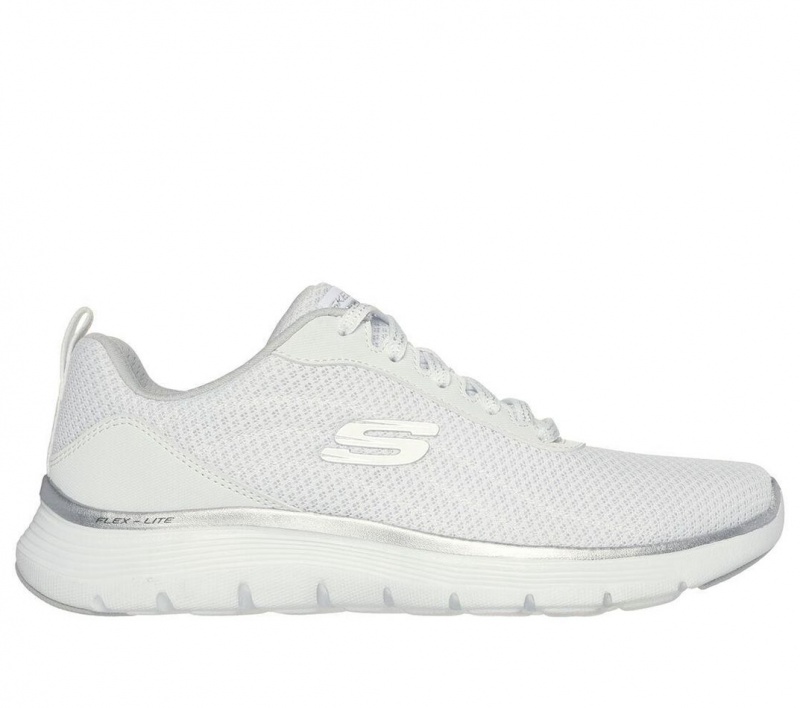 White Skechers Flex Appeal 5.0 - Uptake Women\'s Sneakers | BSOZ-23945