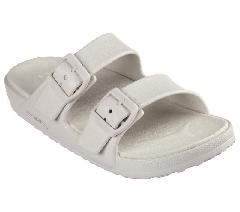 White Skechers Foamies: Arch Fit Cali Breeze 2.0 Women's Sandals | WOZG-16407