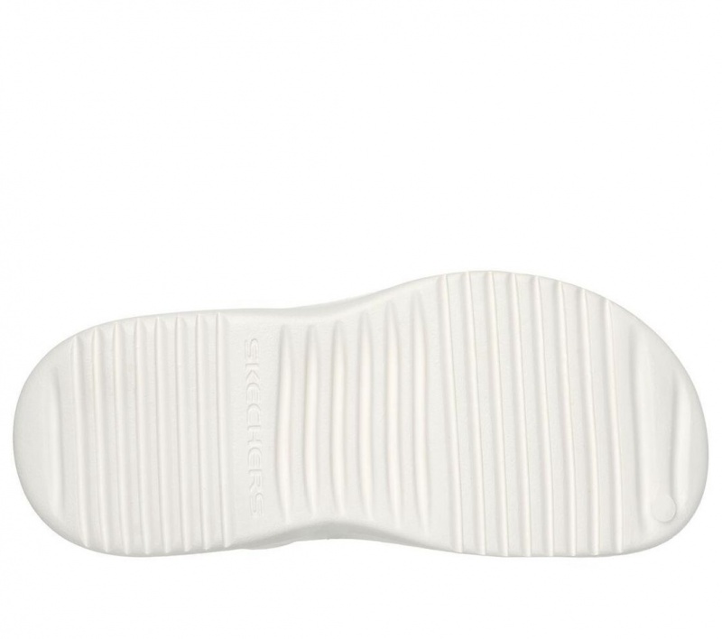 White Skechers Foamies: Dazzle Diva Women's Sandals | FSNW-06539