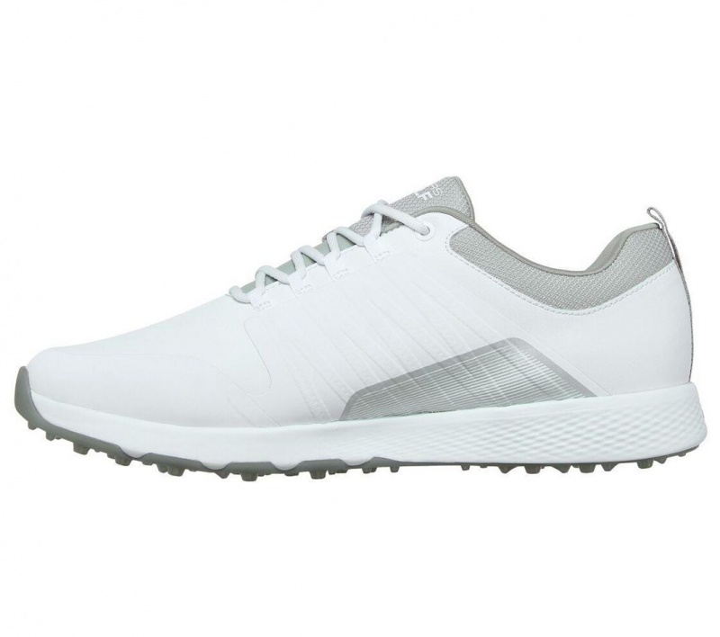 White Skechers Go Golf Elite 4 - Victory Men's Walking Shoes | YZPK-65981