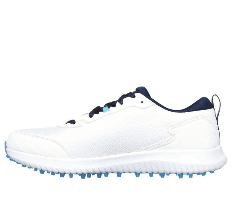 White Skechers Go Golf Max Fairway 4 Men's Walking Shoes | VZWD-60982