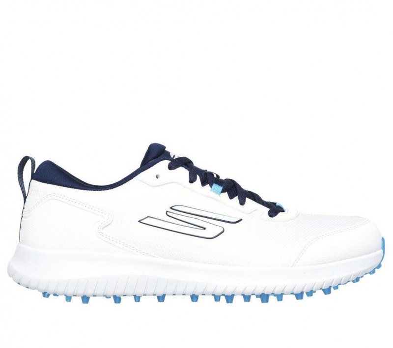 White Skechers Go Golf Max Fairway 4 Men\'s Walking Shoes | VZWD-60982