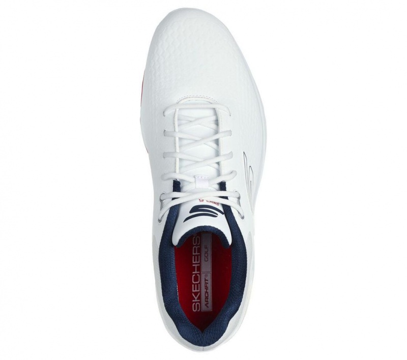 White Skechers Go Golf Pro 6 Men's Walking Shoes | SLWF-58610