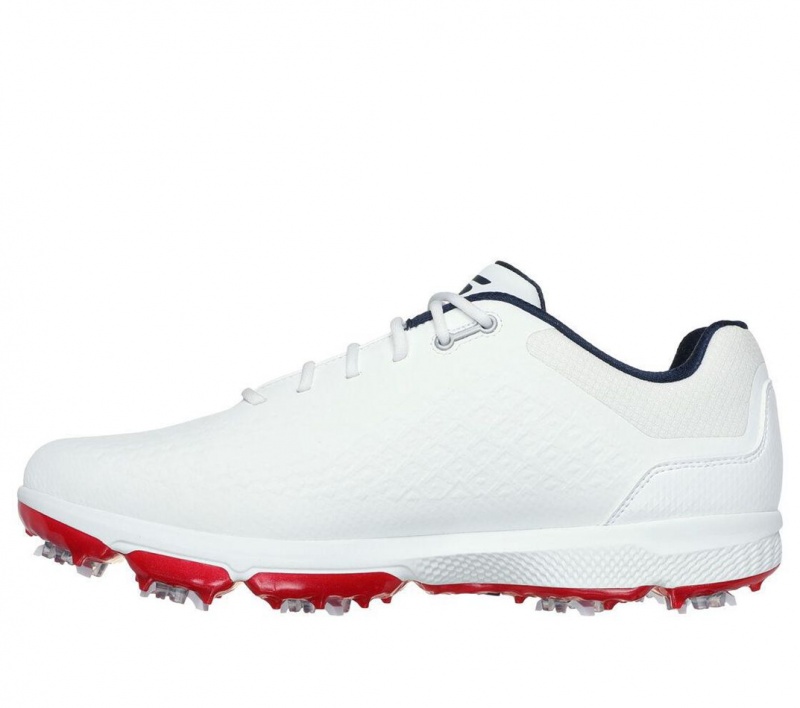 White Skechers Go Golf Pro 6 Men's Walking Shoes | SLWF-58610