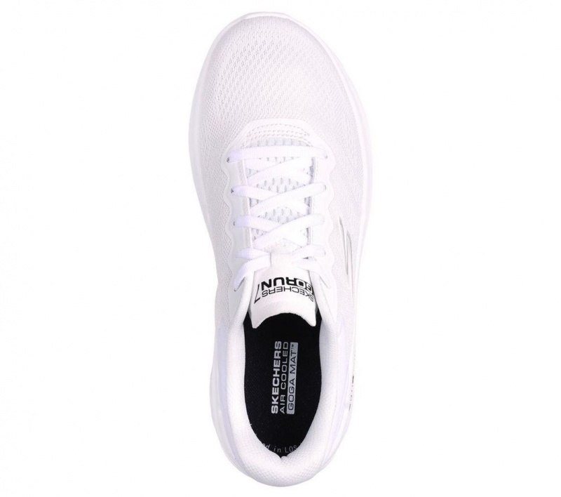 White Skechers Go Run 7.0 - Driven Women's Sneakers | OBMX-64739