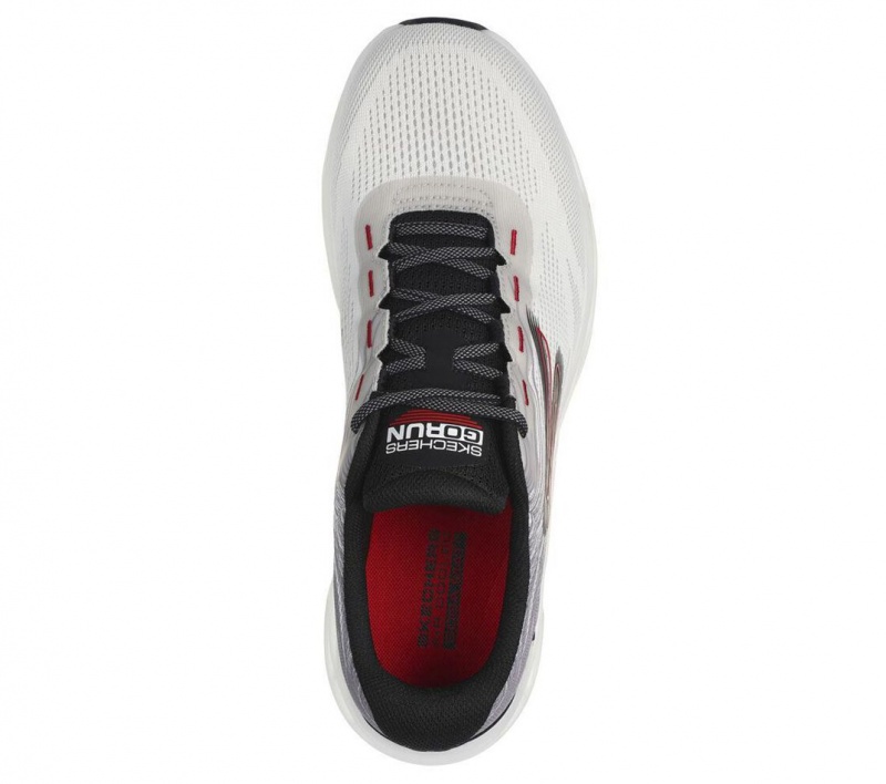 White Skechers Go Run Swirl Tech Speed - Rapid Motion Men's Sneakers | SQKU-62410