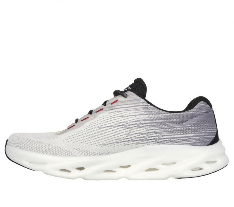 White Skechers Go Run Swirl Tech Speed - Rapid Motion Men's Sneakers | SQKU-62410