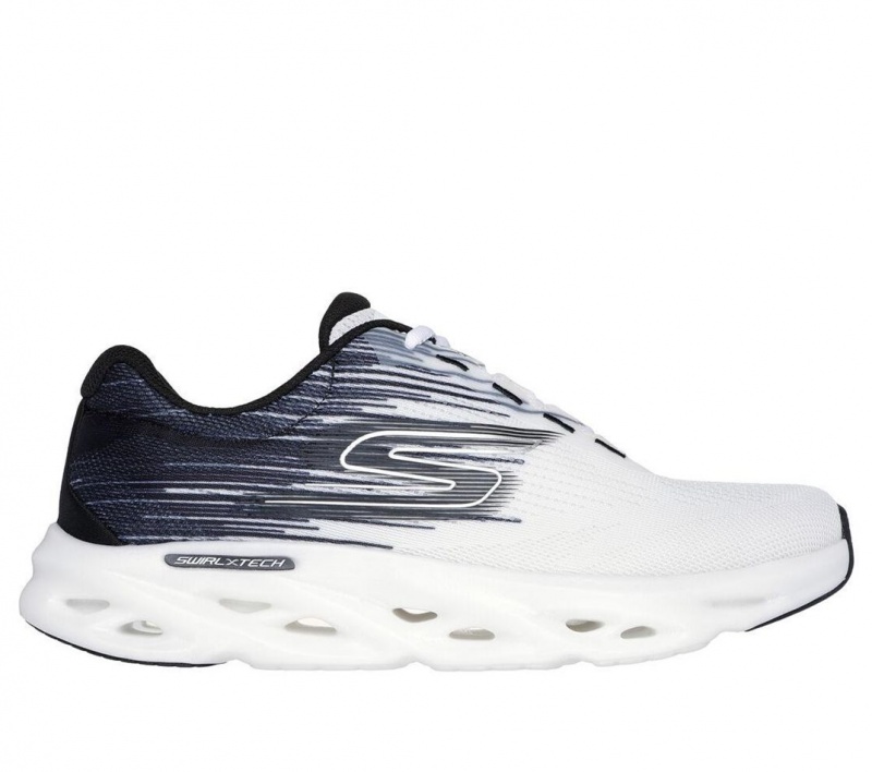 White Skechers Go Run Swirl Tech Speed - Ultimate Stride Women\'s Sneakers | BDTY-57893