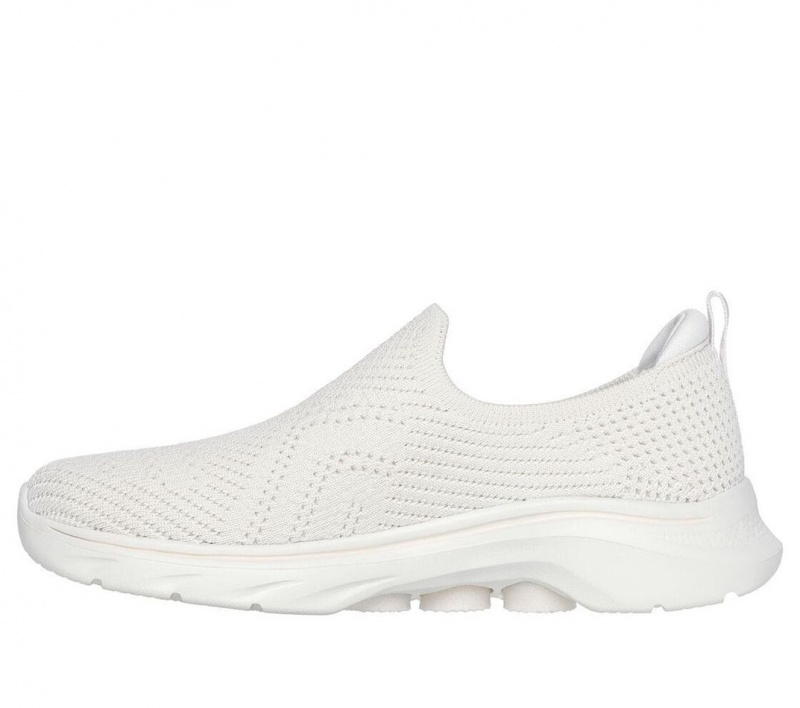 White Skechers Go Walk 7 - Amina Women's Sneakers | TCIP-84539