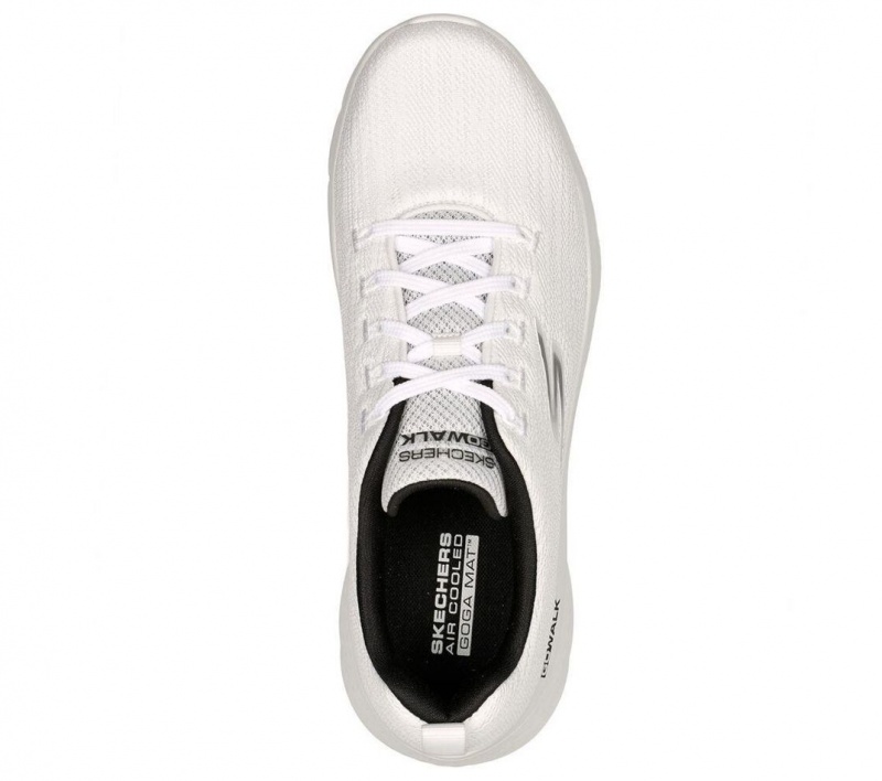 White Skechers Go Walk Flex - Quota Men's Sneakers | OXHS-12807