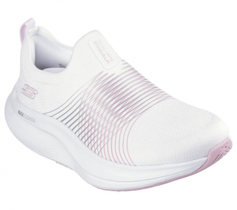 White Skechers Go Walk Max Walker - Sally Women's Sneakers | YAIJ-85461