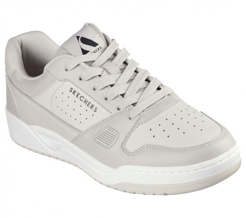 White Skechers Koopa Court - Tiebreak Men's Walking Shoes | SDZC-05674