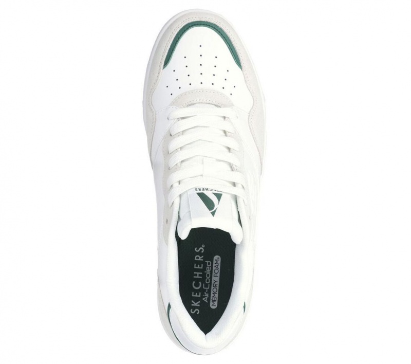 White Skechers Koopa Court - Volley Low Varsity Men's Walking Shoes | CEHR-12938