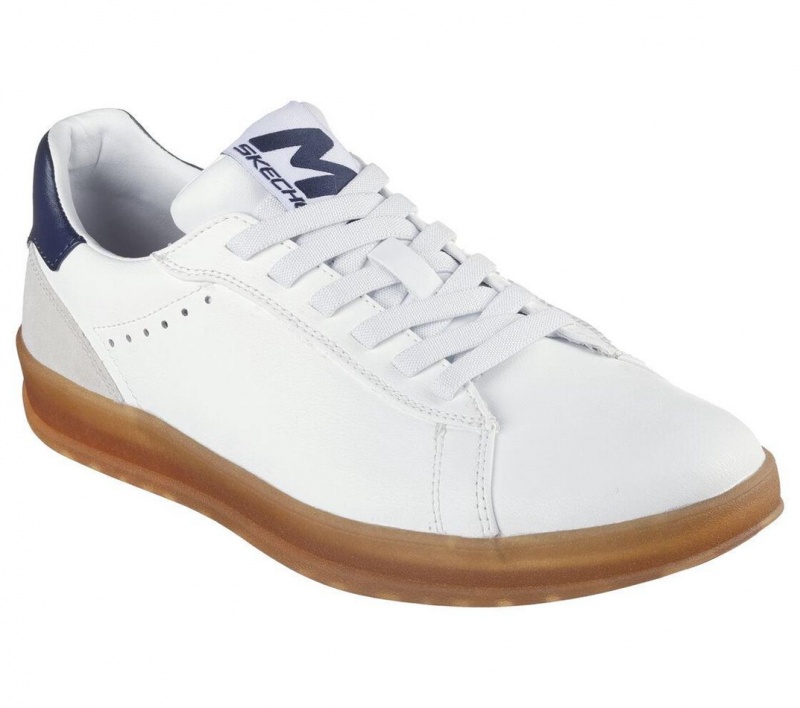 White Skechers Mark Nason: New Wave Cup - Hux Men's Slip On | XKPC-84273