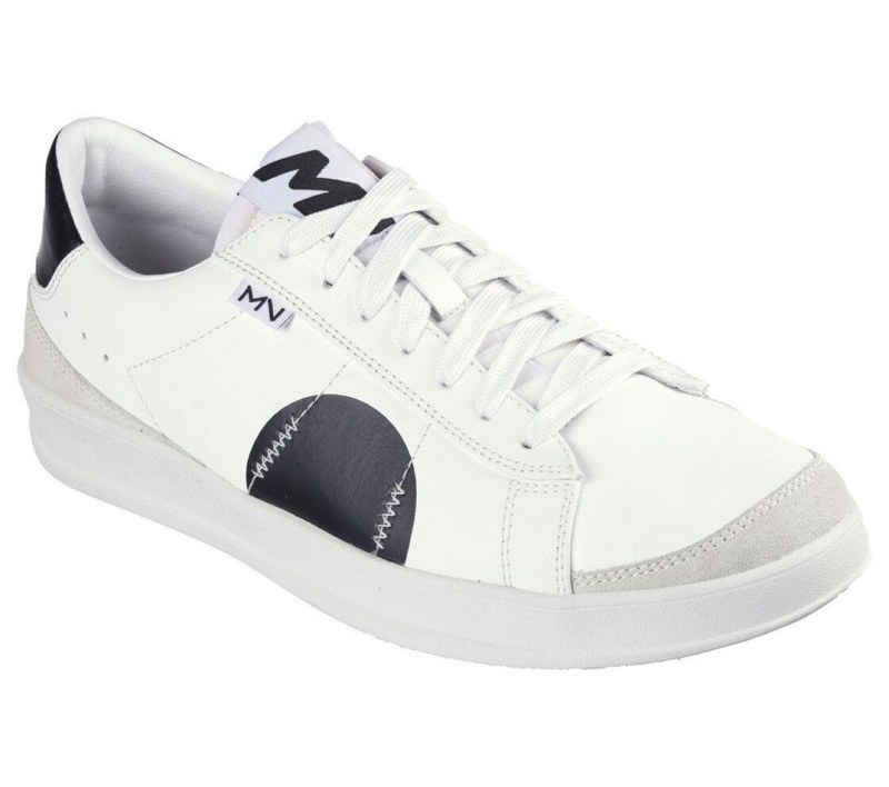 White Skechers Mark Nason: New Wave Cup - The Volley Men's Walking Shoes | LZSW-87319