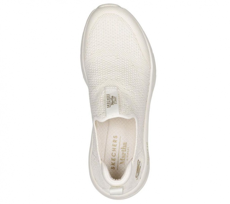 White Skechers Martha Stewart Rf: D'lux Walker - Eclipse Women's Sneakers | BOEH-84356