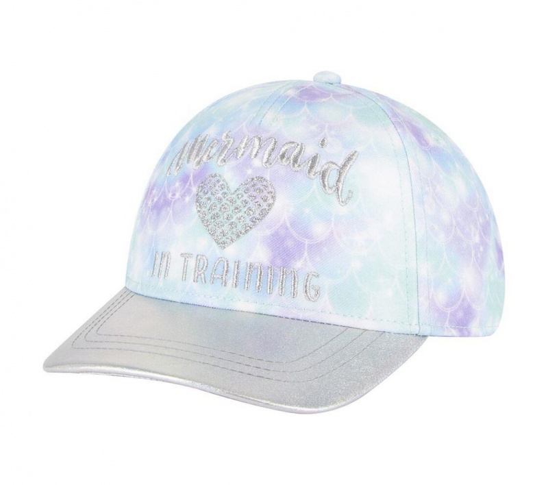 White Skechers Mermaid In Training Men\'s Hats | KZTV-37580