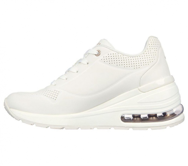 White Skechers Million Air - Elevated Air Women's Walking Shoes | CDIG-98710