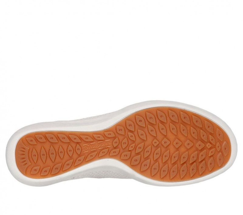 White Skechers Newbury St - Casually Women's Slip On | PVBC-25837