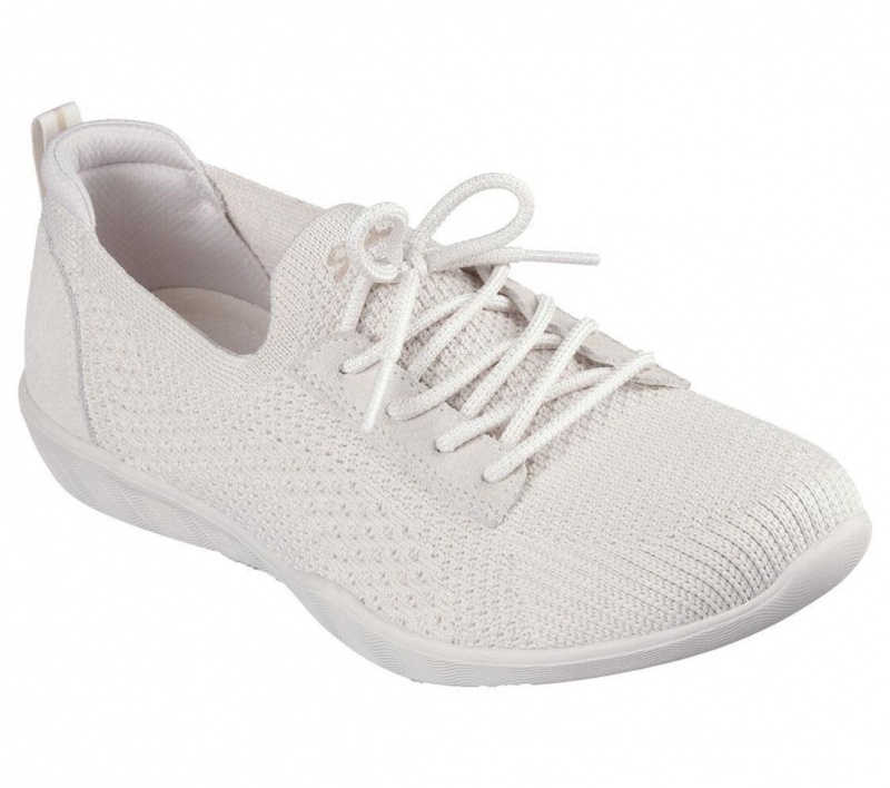 White Skechers Newbury St - Casually Women's Slip On | PVBC-25837