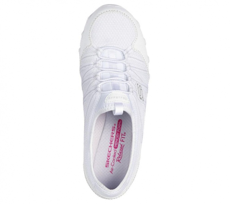 White Skechers Relaxed Fit: Bikers Lite - Relive Women's Slip On | RLGE-02974