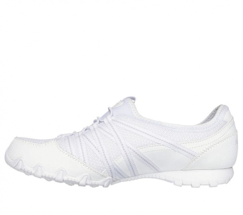 White Skechers Relaxed Fit: Bikers Lite - Relive Women's Slip On | RLGE-02974