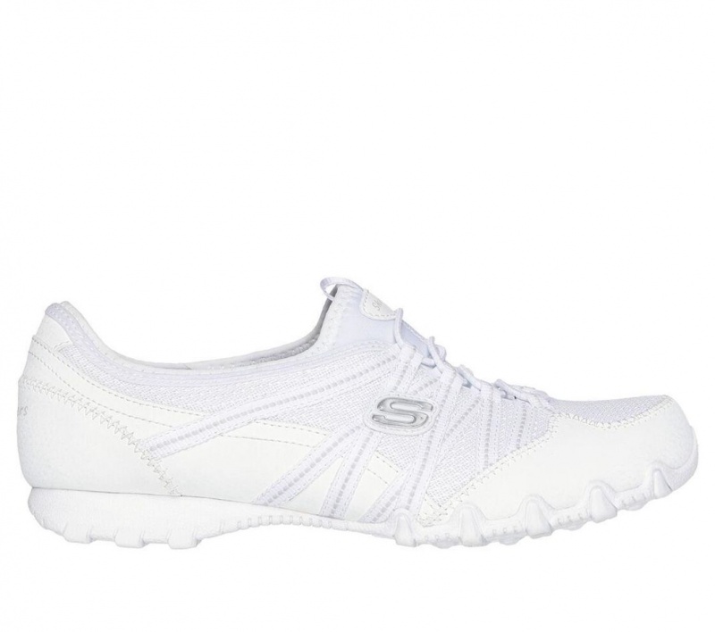 White Skechers Relaxed Fit: Bikers Lite - Relive Women\'s Slip On | RLGE-02974