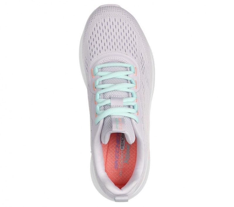 White Skechers Relaxed Fit: D'lux Fitness - Fresh Feel Women's Sneakers | WYAR-63945