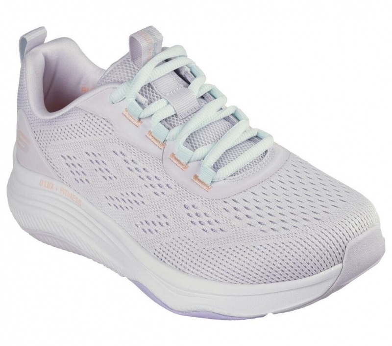 White Skechers Relaxed Fit: D'lux Fitness - Fresh Feel Women's Sneakers | WYAR-63945