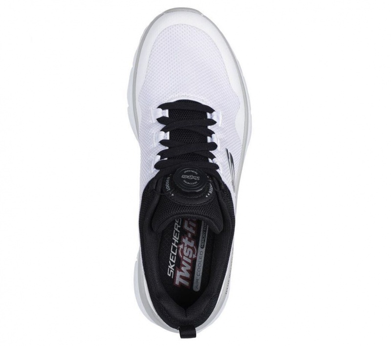 White Skechers Relaxed Fit: D'lux Walker 2.0 - Sunto Men's Sneakers | DYCG-89402