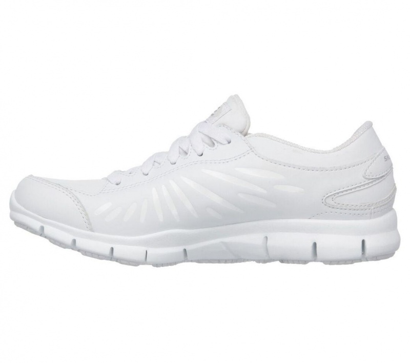 White Skechers Relaxed Fit: Eldred - Dewey Sr Women's Work Shoes | MEYL-15269