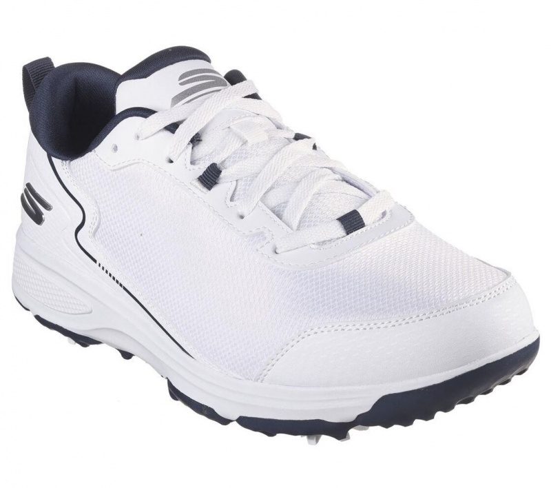 White Skechers Relaxed Fit: Go Golf Torque - Sport 2 Men's Walking Shoes | GBLE-35042