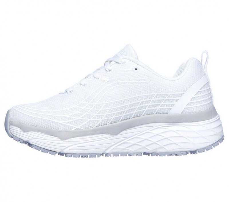 White Skechers Relaxed Fit: Max Cushioning Elite Sr Women's Work Shoes | YCET-35941