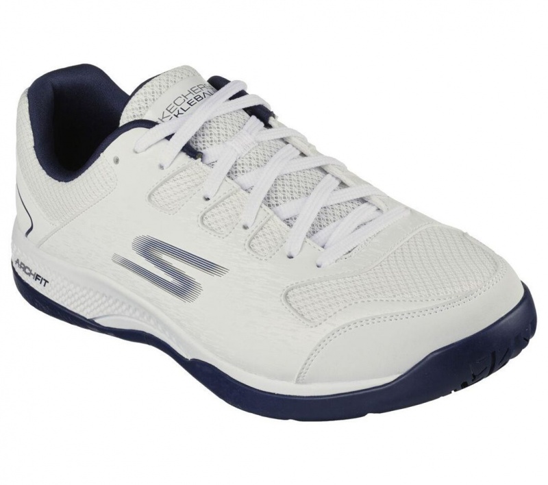 White Skechers Relaxed Fit: Viper Court - Pickleball Men's Sneakers | FYCR-09146