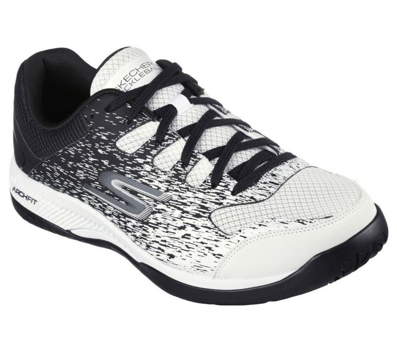 White Skechers Relaxed Fit: Viper Court - Pickleball Men's Sneakers | UZRC-12349