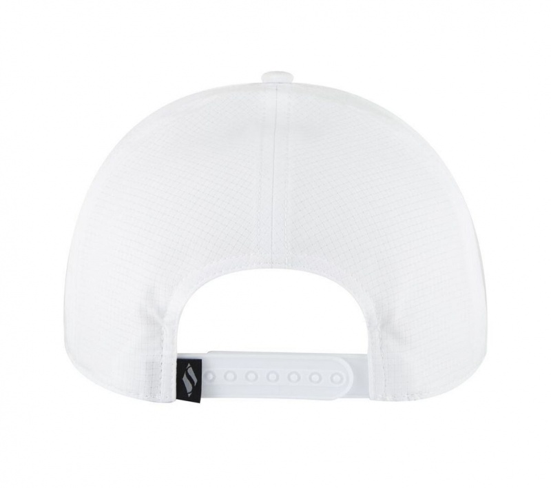 White Skechers Skechweave Air Golf Men's Hats | DPVT-24165