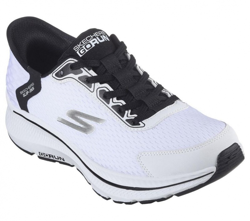 White Skechers Slip-ins: Go Run Consistent - Empowered Men's Sneakers | NSWG-14370