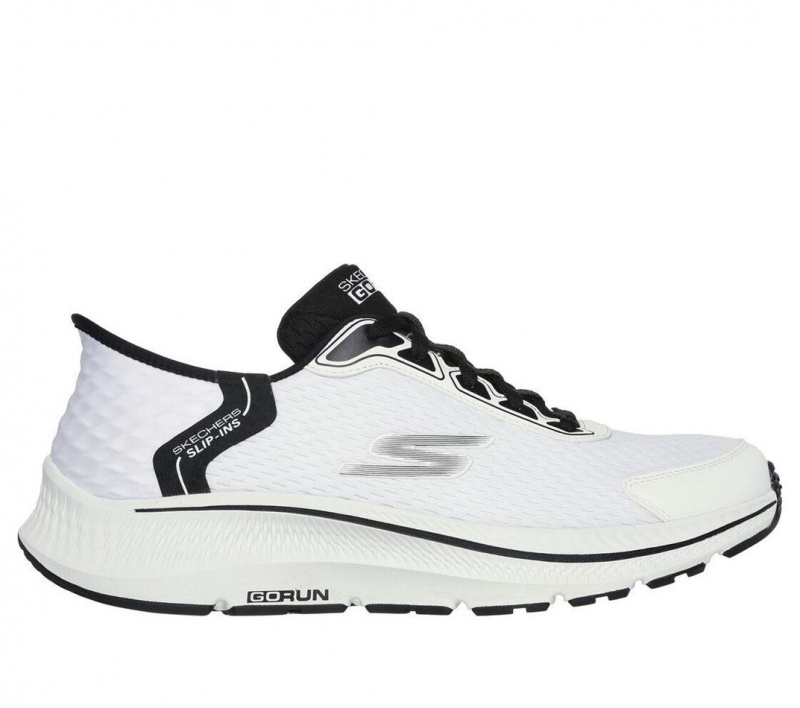 White Skechers Slip-ins: Go Run Consistent - Empowered Men\'s Sneakers | NSWG-14370