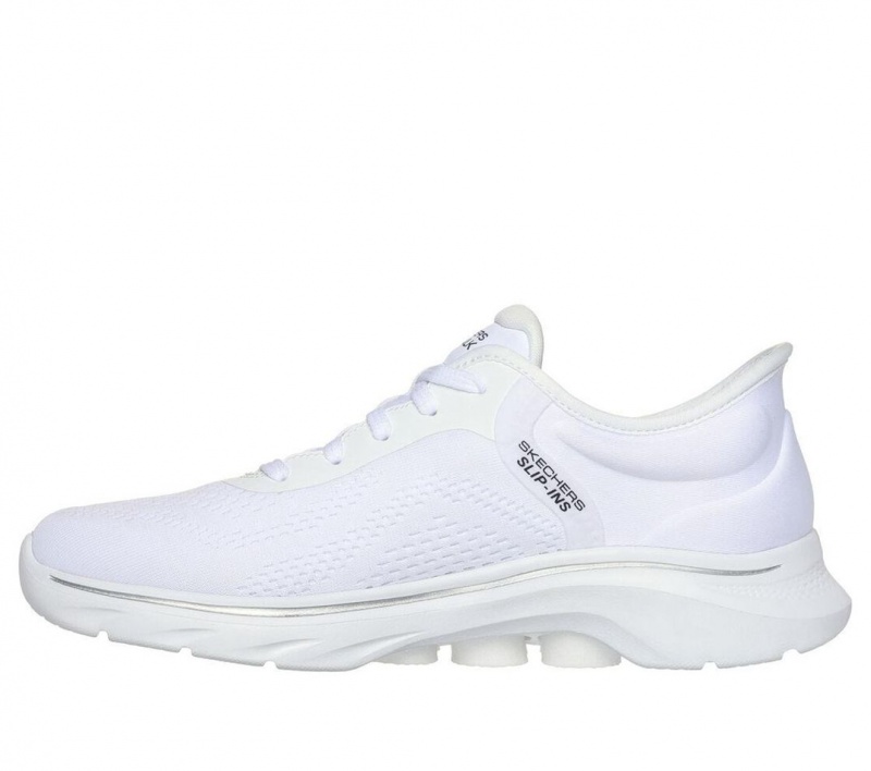 White Skechers Slip-ins: Go Walk 7 - Valin Women's Sneakers | WMDU-90273