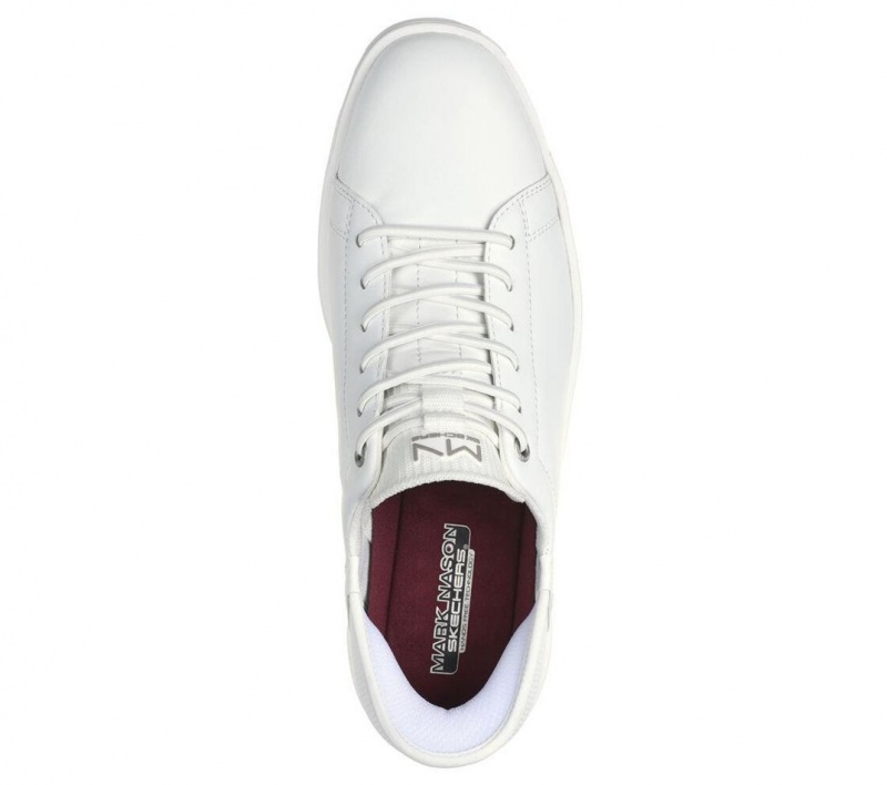 White Skechers Slip-ins Mark Nason: Casual Glide Cell Men's Dress Shoes | IFDN-19630