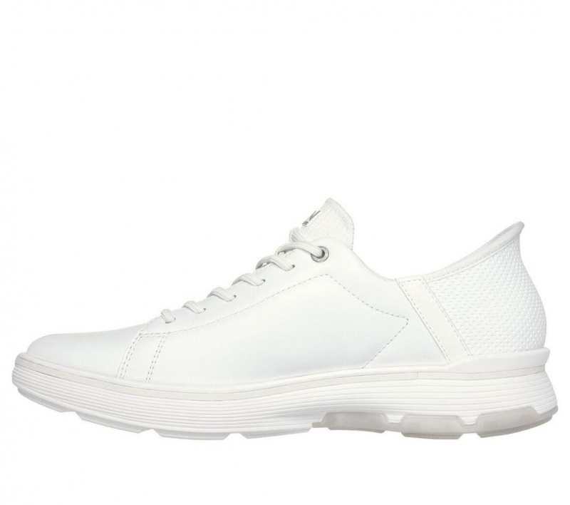 White Skechers Slip-ins Mark Nason: Casual Glide Cell Men's Dress Shoes | IFDN-19630