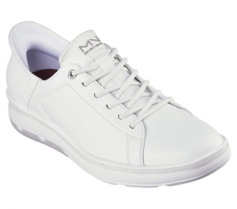 White Skechers Slip-ins Mark Nason: Casual Glide Cell Men's Dress Shoes | IFDN-19630