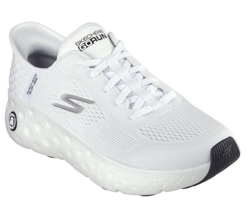 White Skechers Slip-ins: Max Cushioning Hyper Craze Men's Sneakers | UTDX-69841