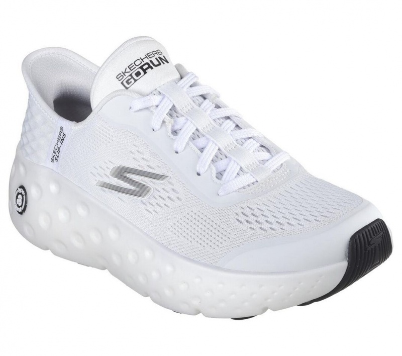 White Skechers Slip-ins: Max Cushioning Hyper Craze Women's Sneakers | UKLC-45907