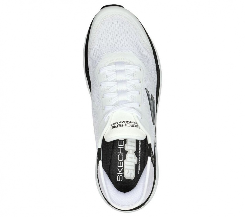 White Skechers Slip-ins: Max Cushioning Premier Men's Sneakers | ZIMN-76941